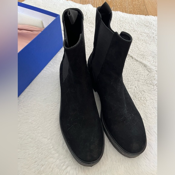 Stuart Weitzman Black Chelsea Boots - Picture 6 of 11